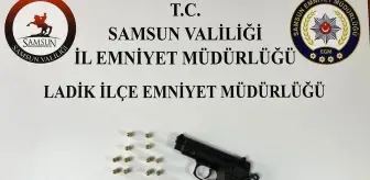 Samsun'da Ruhsatsız Tabanca ve Mühimmat Ele Geçirildi