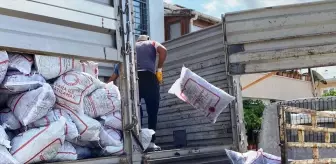 Lapseki'de İhtiyaç Sahibi Ailelere Kömür Dağıtımı Başladı