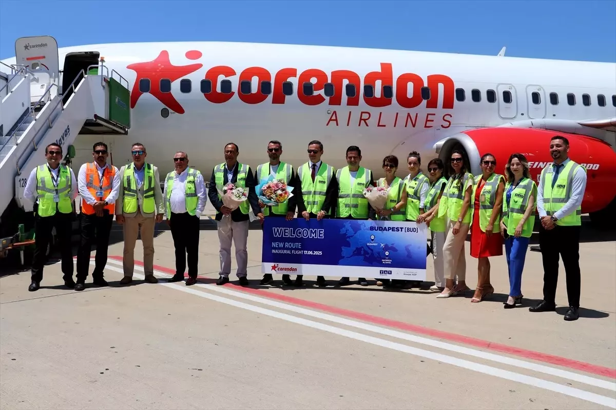 Budapeşte'den Alanya'ya İlk Charter Uçuş Gerçekleşti