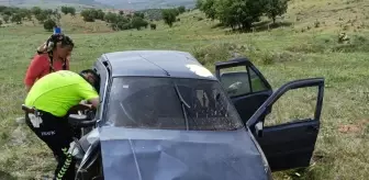 Malatya'da Devri Dolu Otomobil Kazasında Sürücü Yaralandı