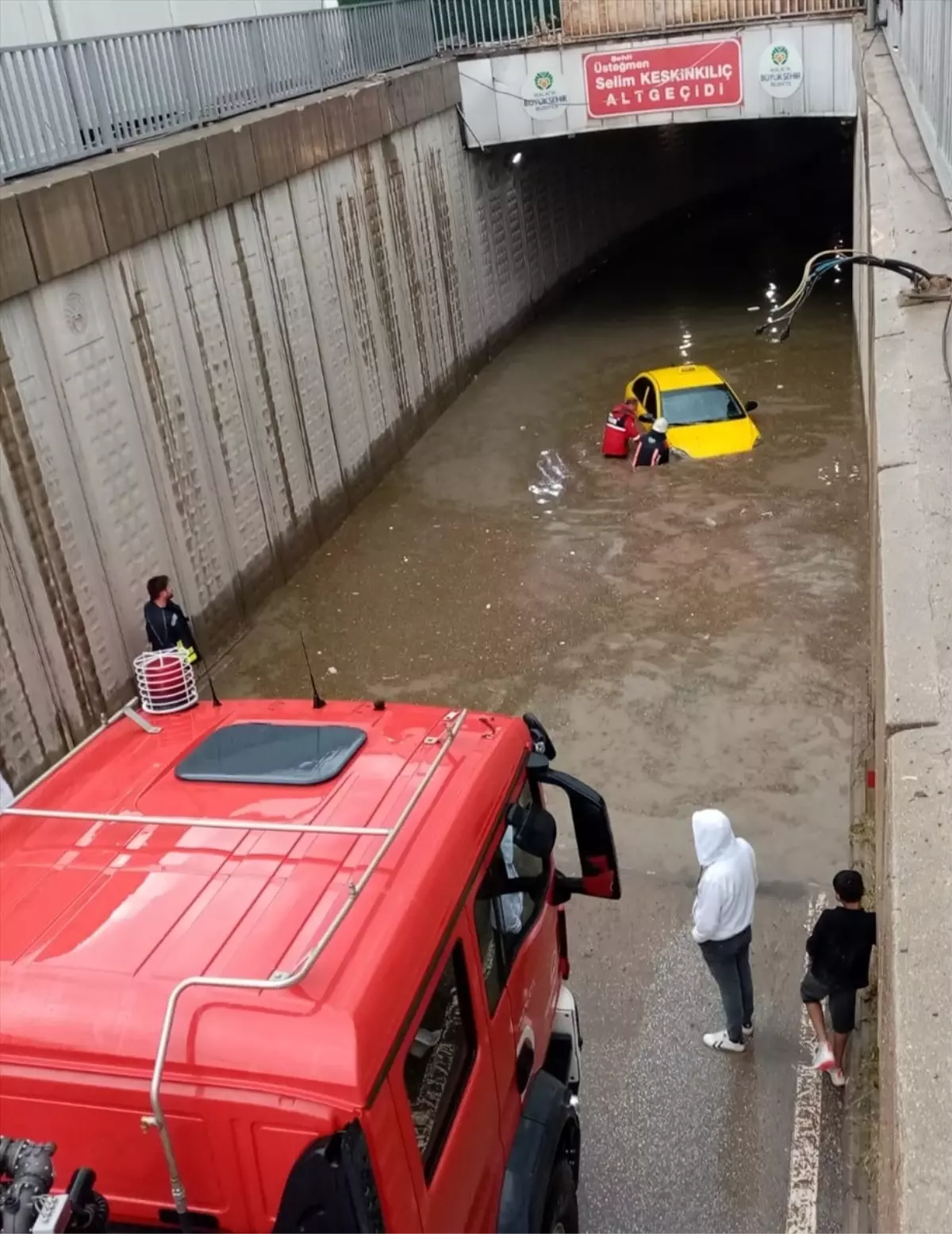 Malatya'da Sağanak Yağış Hayatı Olumsuz Etkiledi