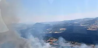 Manisa'nın Kula İlçesinde Orman Yangını: Ekipler Havadan ve Karadan Müdahale Ediyor
