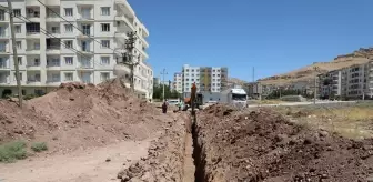 Mardin Derik'te Altyapı Çalışmaları Devam Ediyor
