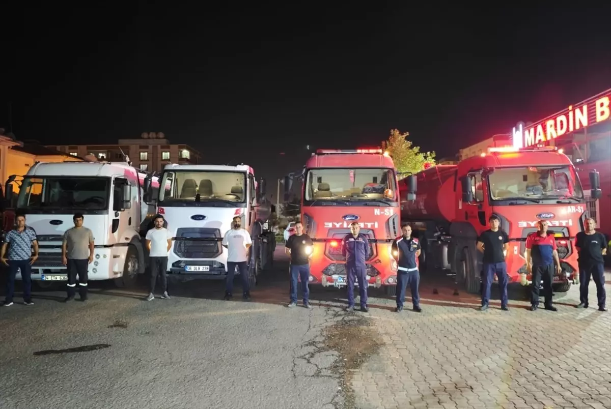 Mardin Büyükşehir Belediyesi Orman Yangınlarına Destek Gönderdi