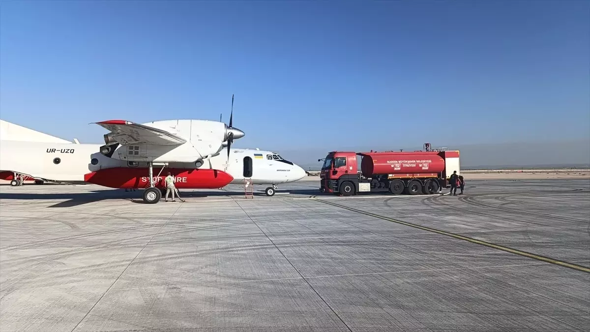 Mardin Büyükşehir Belediyesi'nden Hatay'a Yangın Söndürme Desteği