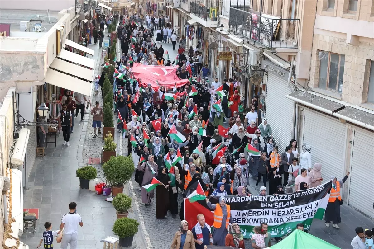 Mardin'de Gazze Saldırılarına Protesto