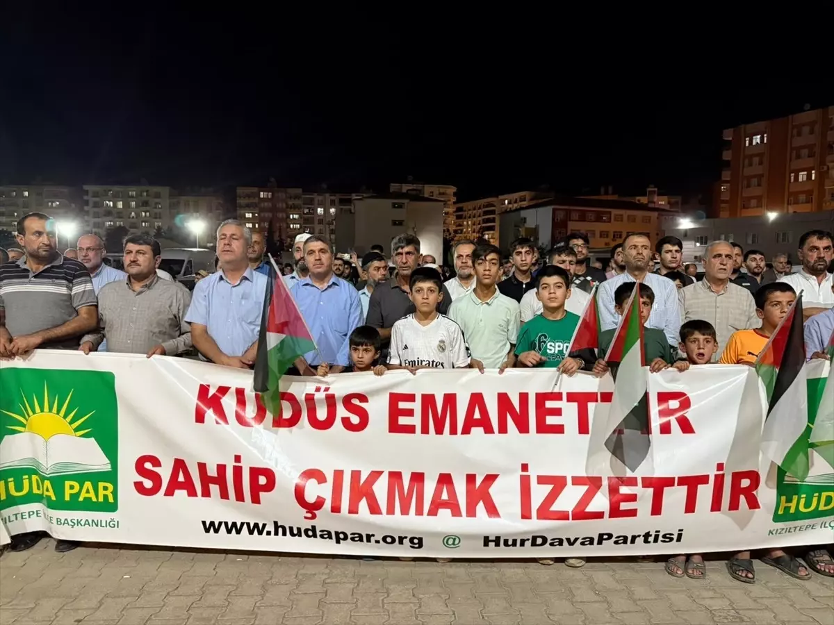 Mardin'de Gazze Saldırılarına Protesto