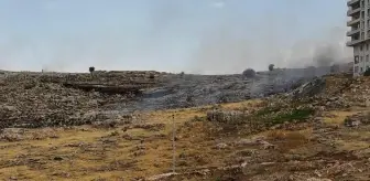 Mardin Artuklu'da Otluk Alanda Yangın Çıktı