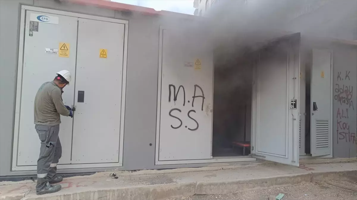 Mardin'de Trafoda Yangın Çıktı