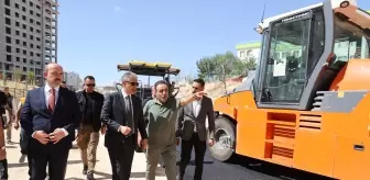 Mardin'de Yol Yapım Çalışmaları İncelendi