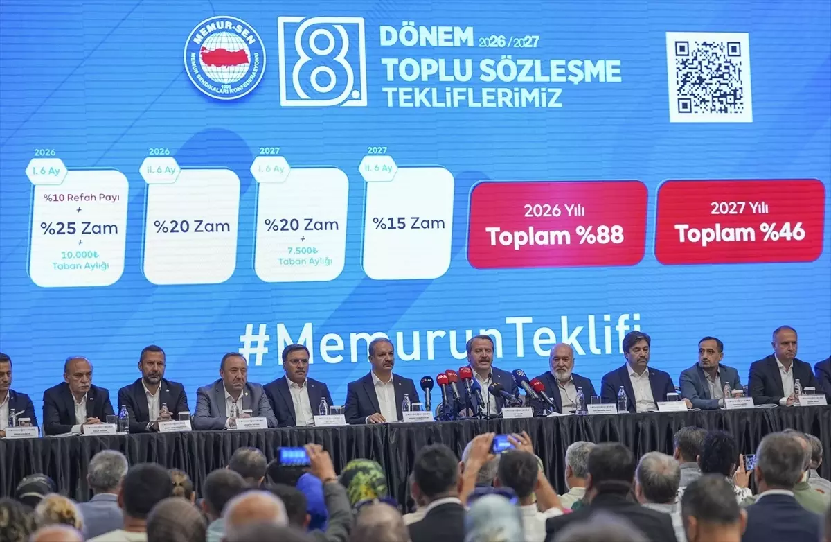 Memur-Sen'den 2026 için büyük zam talebi