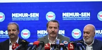 Memur-Sen Genel Başkanı Yalçın'dan Sendika Yasası Eleştirisi