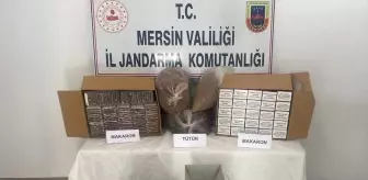 Mersin'de Gümrük Kaçağı Tütün Operasyonu: 2 Şüpheli Gözaltında