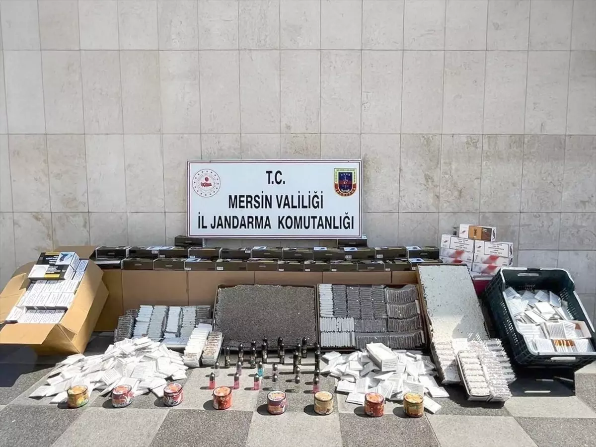 Mersin'de Gümrük Kaçağı Tütün Ticareti Operasyonu