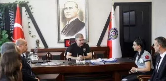 Mersin'de Özel Güvenlik Görevlilerinden Emniyet Müdürü Karabörk'e Ziyaret
