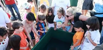 Mersin'de 'Soli' İsimli Yeşil Deniz Kaplumbağası Denize Salındı