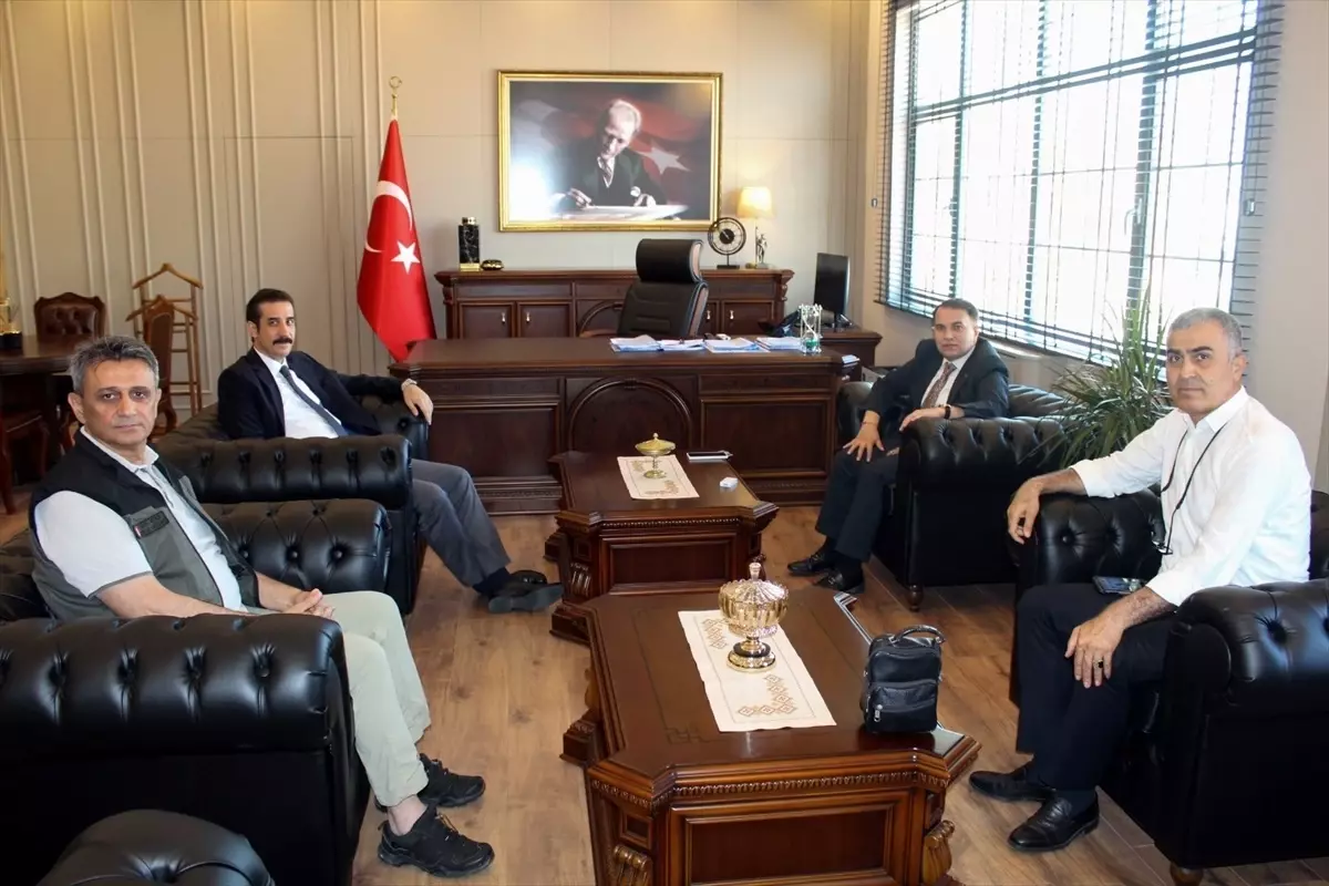 Mersin Orman Bölge Müdürü Rifat Ataş'tan Anamur Kaymakamı Duru'ya Ziyaret