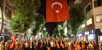 Merzifon'da Demokrasi ve Milli Birlik Yürüyüşü düzenlendi