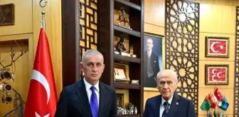 MHP Genel Başkanı Bahçeli, TFF Başkanı Hacıosmanoğlu'nu Kabul Etti