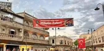 Midyat'ta 'Terörsüz Türkiye' destek için evlere, iş yerlerine, caddelere Türk bayrağı asıldı