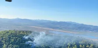 Muğla'da Orman Yangınına Hava ve Karadan Müdahale Devam Ediyor
