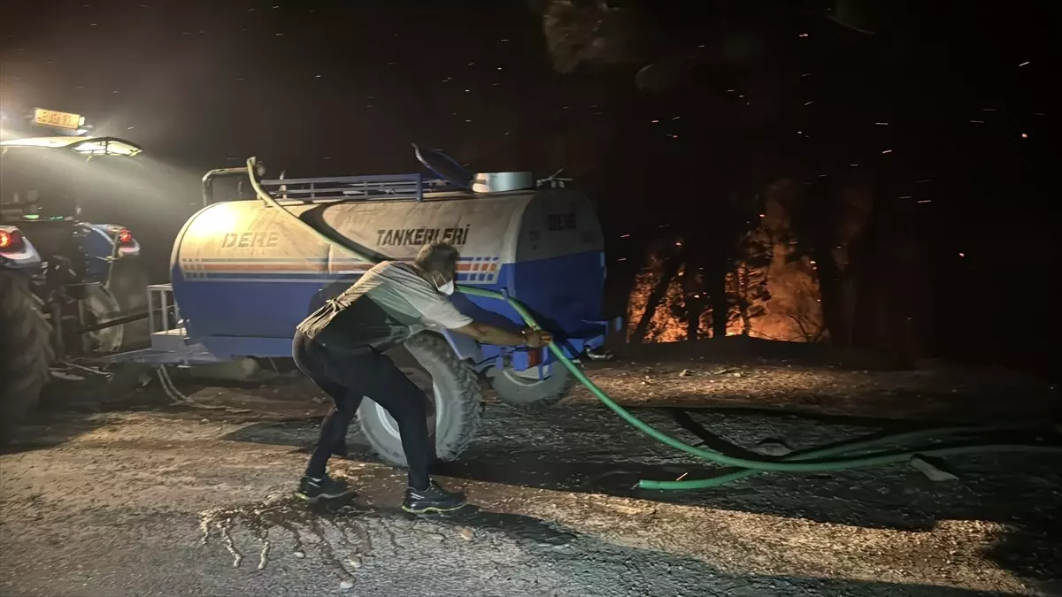 Muğla'nın Milas İlçesinde Orman Yangınına Müdahale