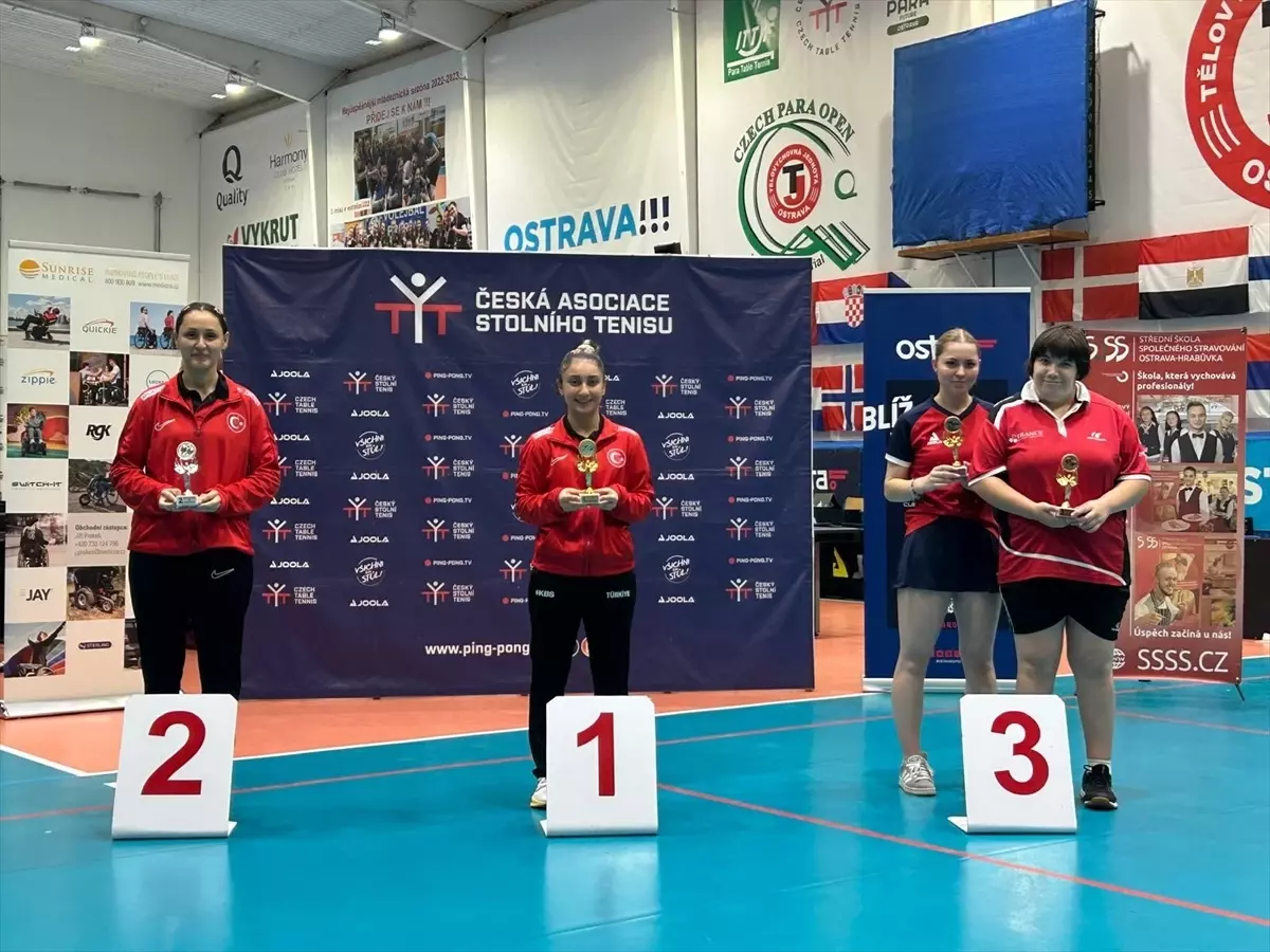 Çekya'da Para Masa Tenisi Turnuvasında Millilerden Altın ve Gümüş Madalya