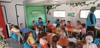 Diyanet'in Mobil Kur'an Kursu Tırı Adıyaman'da Çocuklarla Buluştu