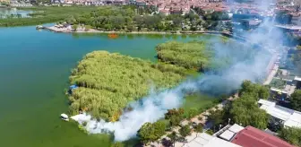 Gölbaşı'nda Mogan Gölü'nde Müsilaj Temizliği