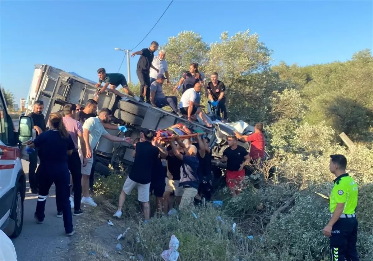 Muğla'da Kamyonet Devrildi: 1 Ölü, 1 Yaralı