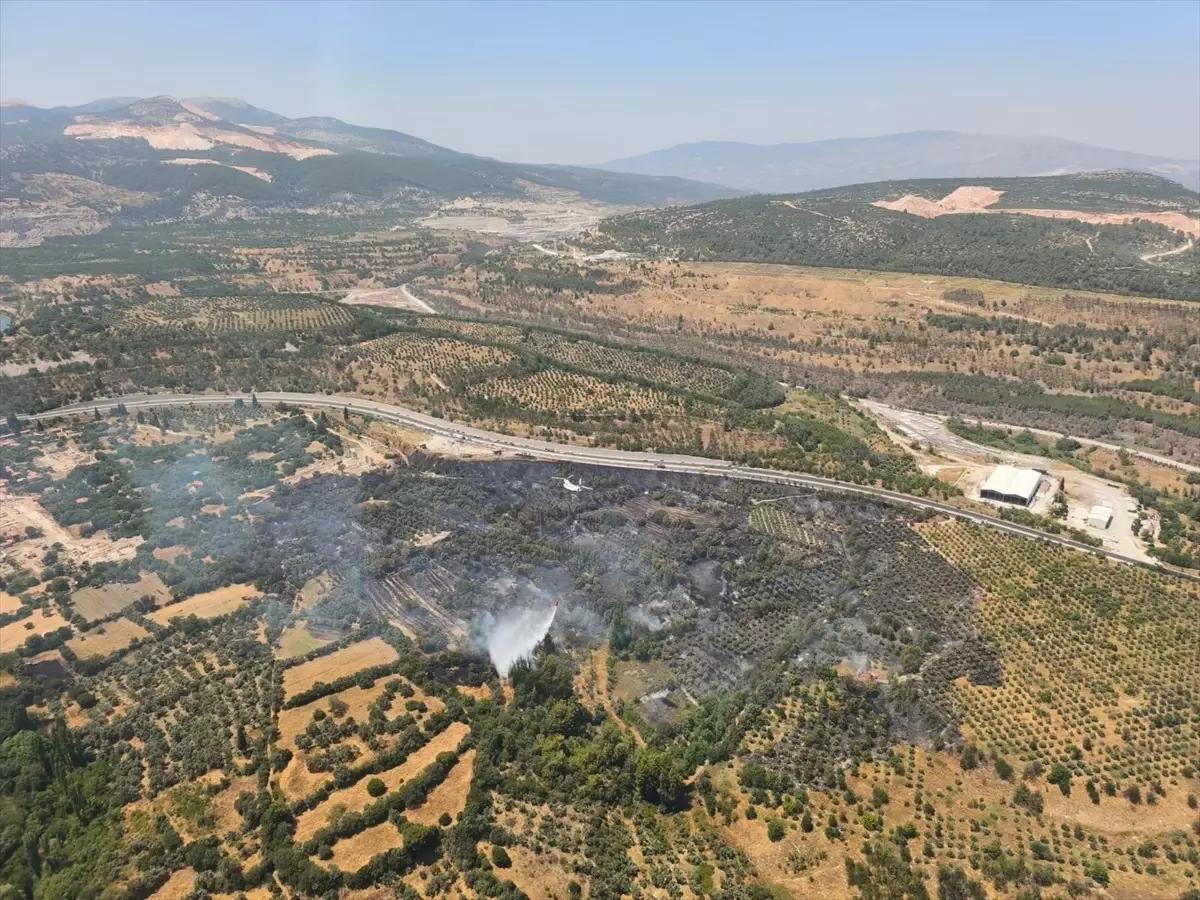 Yatağan'daki Tarım Arazisi Yangını Kontrol Altına Alındı