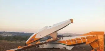 Aydın'daki Orman Yangını İçin Uçak Zorunlu İniş Yaptı