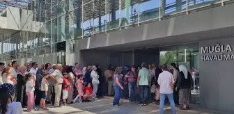Muğlalı Hacı Kafilesi Dalaman Havalimanı'nda Karşılandı