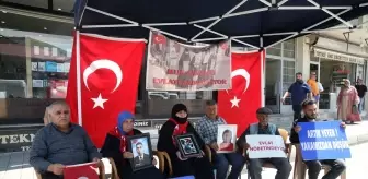 Muş'ta evlatlarına kavuşmak isteyen aileler DEM Parti önündeki eylemlerini sürdürdü