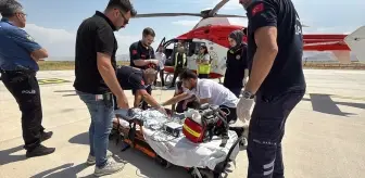 Hasta Bebek Ambulans Helikopterle Elazığ'a Nakledildi