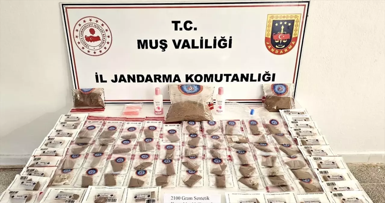 Muş'ta Uyuşturucu Operasyonunda 2 Tutuklama
