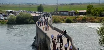 Muş'taki Murat Köprüsü'nde Kurban Bayramı Yoğunluğu