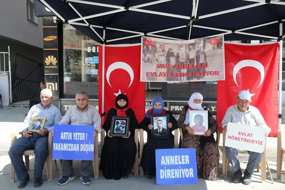 Muş'ta Annelerin Evlat Nöbeti Devam Ediyor
