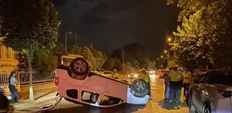 Nazilli'de Park Halindeki Araca Çarpan Sürücü Hastaneye Kaldırıldı
