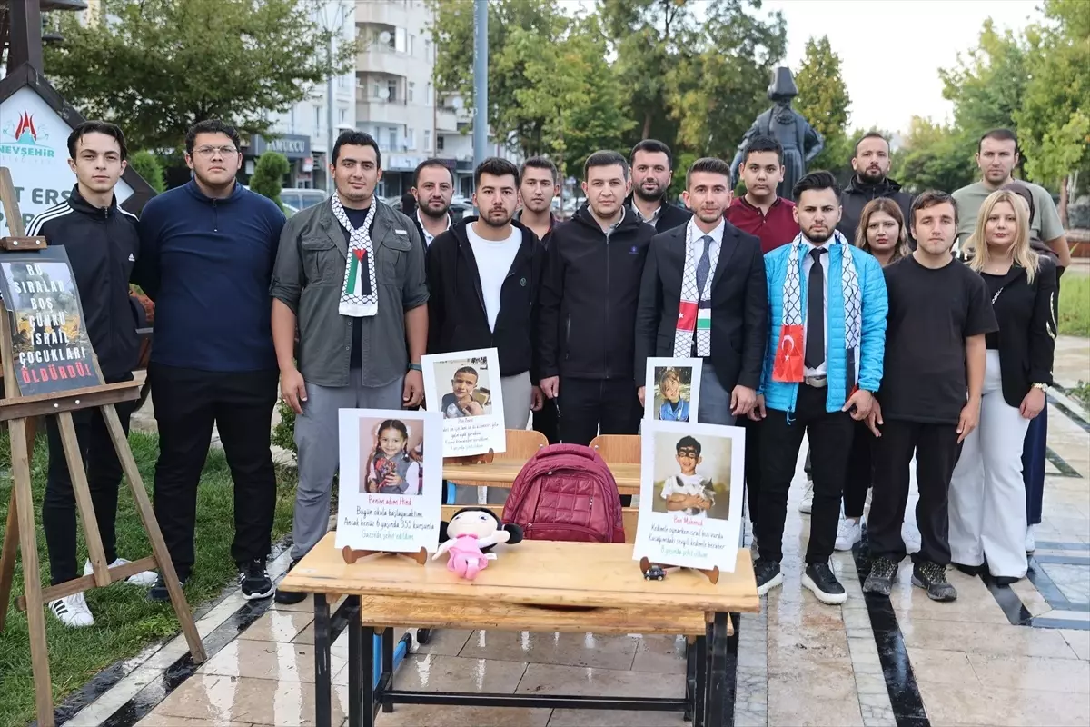 Nevşehir'de 'Boş Sıralar' Etkinliği ile Gazzeli Çocuklar Anıldı