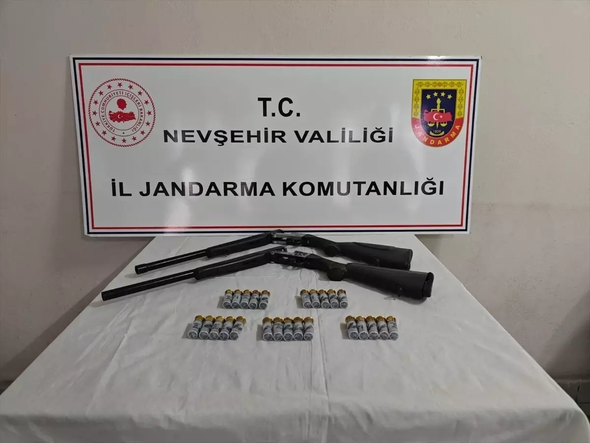Nevşehir'de Ruhsatsız Av Tüfekleri Ele Geçirildi