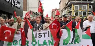 Nevşehir'de Filistin'e Destek Yürüyüşü Düzenlendi
