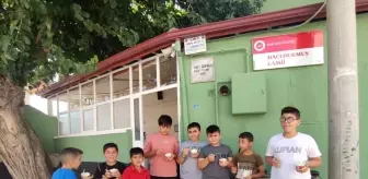 Bor'da Hayırseverden Kur'an Kursu Öğrencilerine Dondurma İkramı