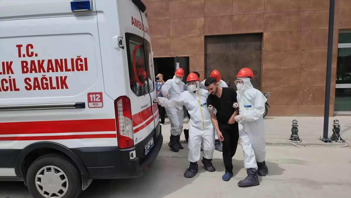 Niğde Eğitim ve Araştırma Hastanesi'nde KBRN Tatbikatı Gerçekleştirildi