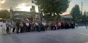 Niğde'de Gazze İçin Protesto Gösterisi