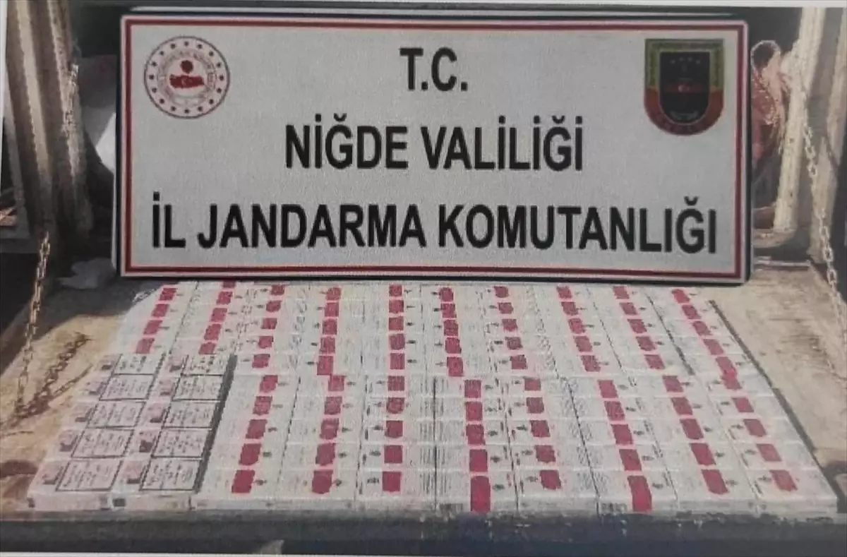 Niğde'de Kaçakçılık Operasyonunda 3 Şüpheli Gözaltına Alındı