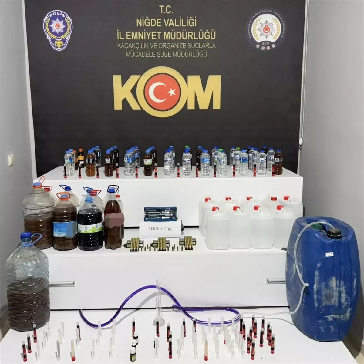 Niğde'de Sahte İçki Operasyonu: 2 Tutuklama