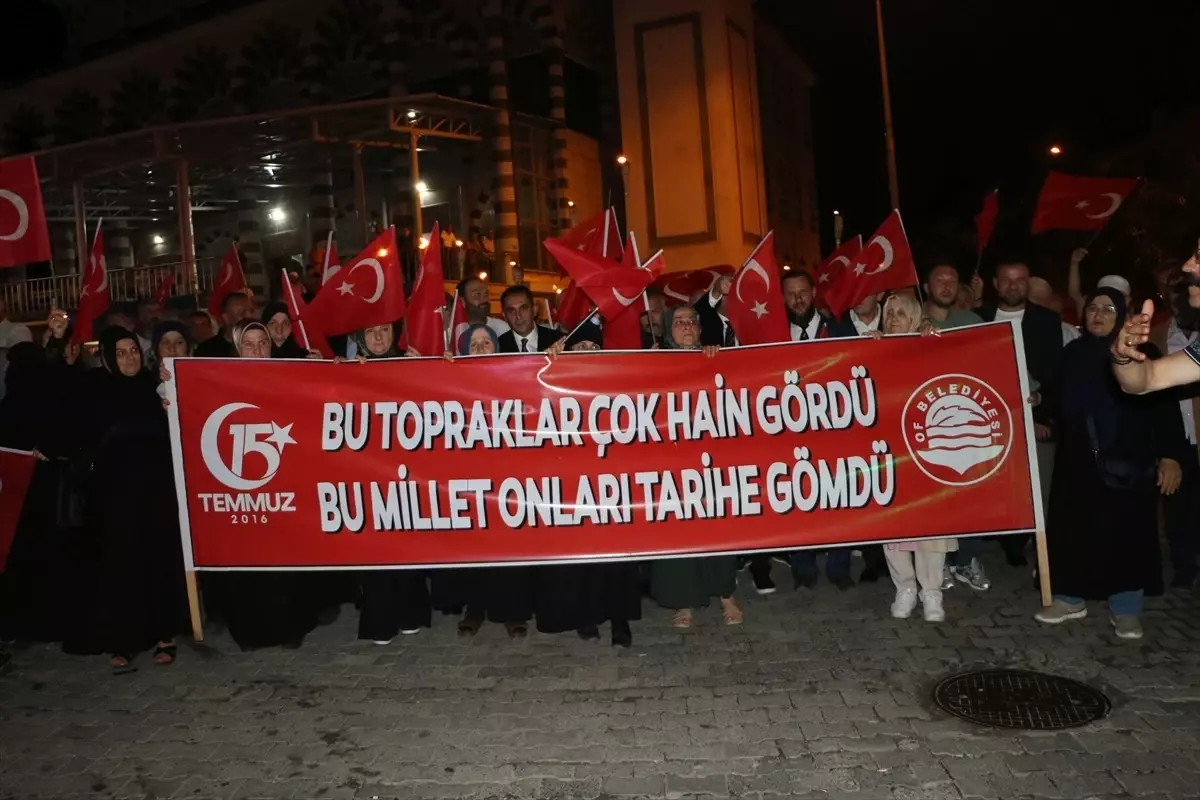 Trabzon'da 15 Temmuz Etkinlikleri Düzenlendi