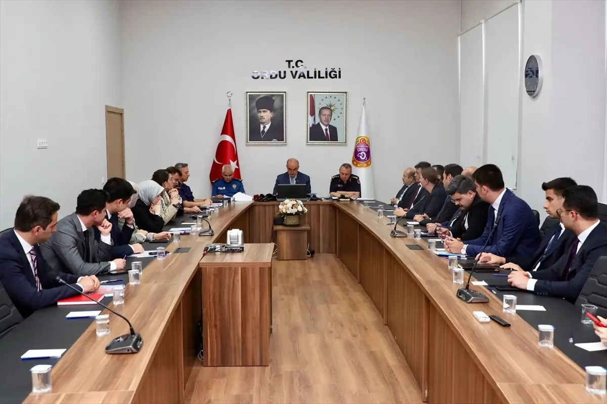 Ordu'da Güvenlik ve Asayiş Değerlendirme Toplantısı Yapıldı