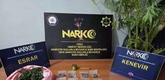 Ordu'da Uyuşturucu Operasyonunda İki Şüpheli Tutuklandı